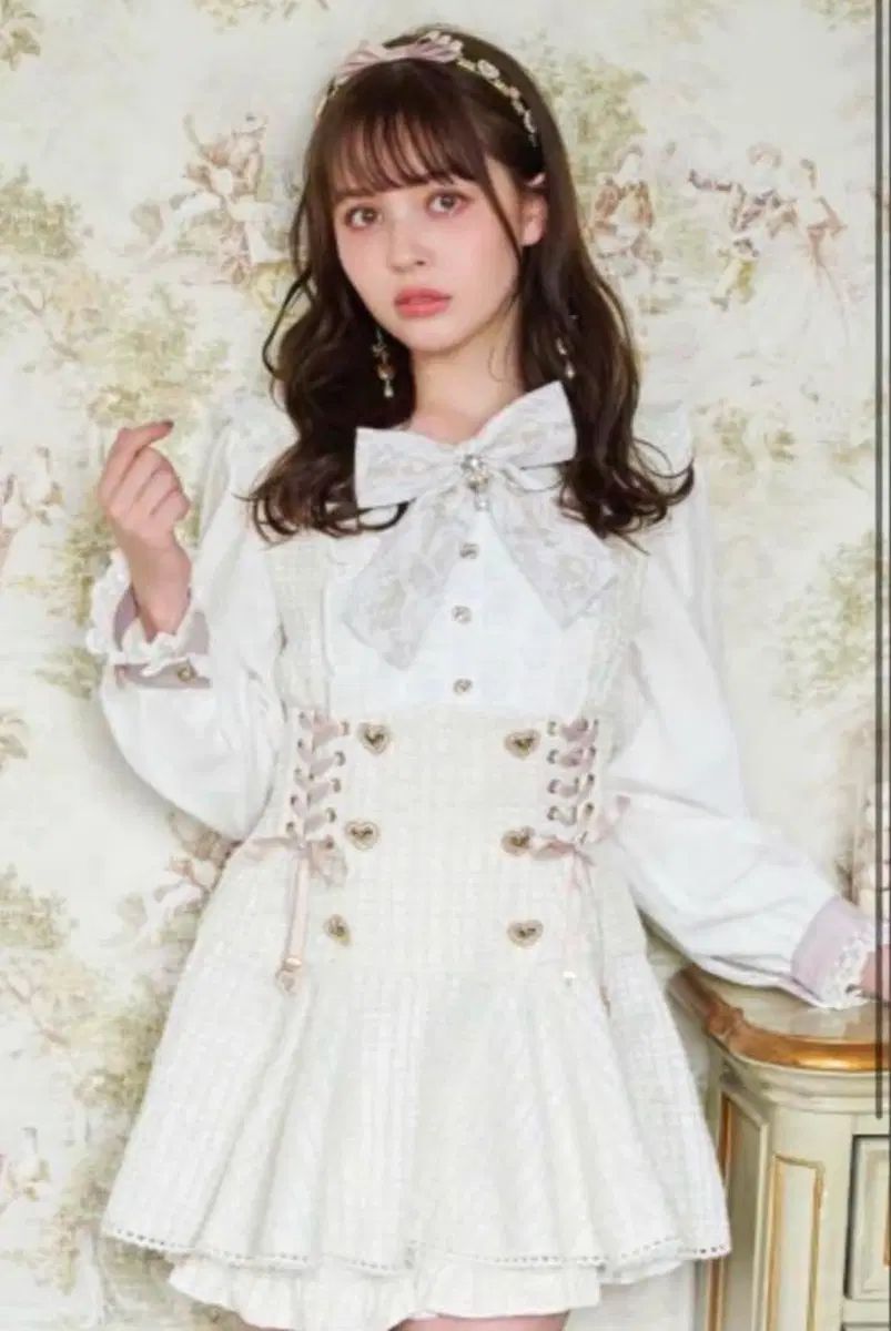 リズリサ コメント セットアップ アイボリー