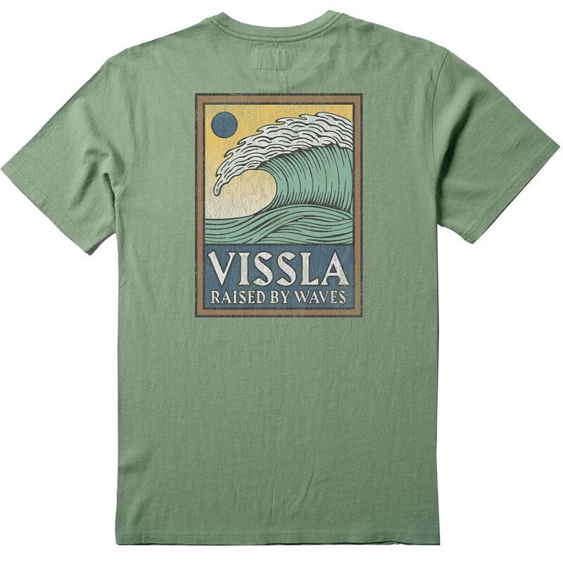 ヴィスラ メンズ トップス Tシャツ Vissla Peaky TShirt Mensage セージ