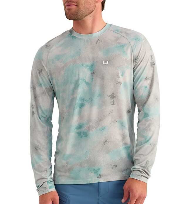 フック メンズ トップス シャツ プリント Huk Washed Printed Raglan Sleeve TShirt Mineral Blue ブルー 17,136円
