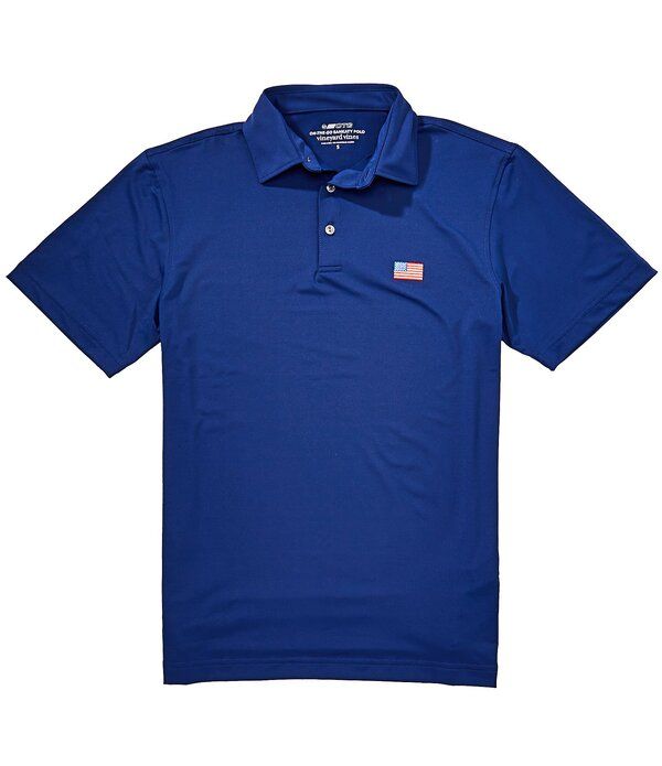 ヴァインヤードヴァインズ メンズ トップス シャツ Vineyard Vines Golf Sankaty Americana Performance Short Sleeve Polo Shirt