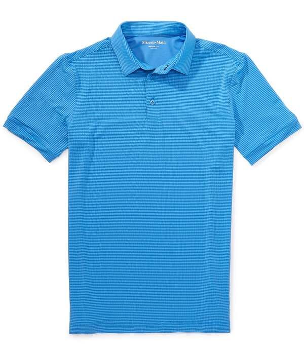 ミズンメイン メンズ トップス シャツ MizzenMain Copa Stretch Short Sleeve Polo Shirt Skyline Blue ブルー