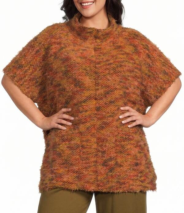 ブライン ウォーカー レディース アウター ニット・セーター モックネック プラスサイズ Bryn Walker Plusize Pip Isle Of Skye Knit Sweater Mock
