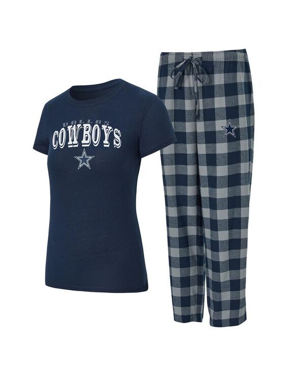 コンセプツ スポーツ レディース アンダーウェア ナイトウェア パンツ Tシャツ Concepts Sport Womens 2Piece NavyGray Dallas Cowboys Avonda