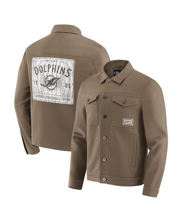 ファナティクス レディース アウター ジャケット・ブルゾン ジャケット Fanatics Darius Rucker Collection by x NFL Mens Tan Miami Dolphi