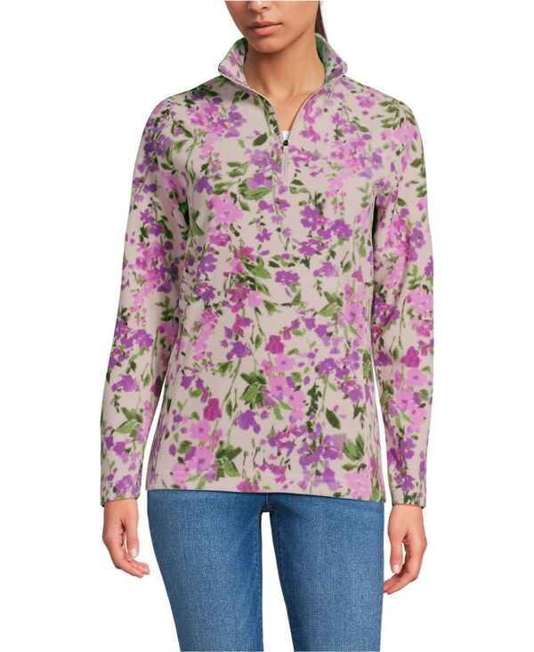 ランズエンド レディース アウター ジャケット・ブルゾン ハーフジップ フリース Lands End Womens Anyweather Fleece Quarter Zip Pullover Sof 9,571円