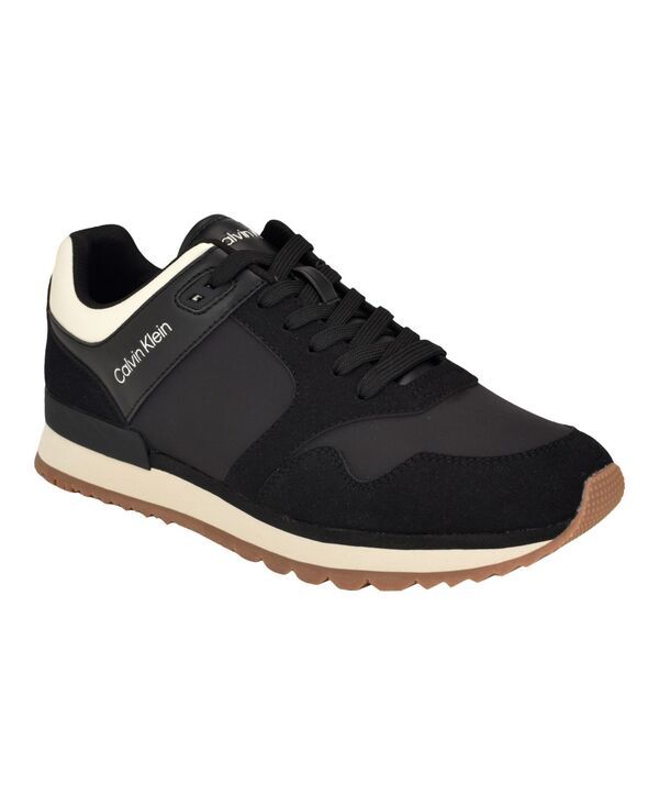 カルバンクライン メンズ シューズ スニーカー レース Calvin Klein Mens Antoy Casual LaceUp Sneakers Black ブラック