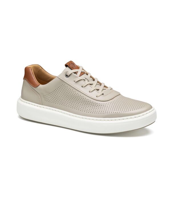 ジョンストンアンドマーフィー メンズ シューズ スニーカー Johnston Murphy Mens Anders Perforated UThroat Sneaker Beige full grai