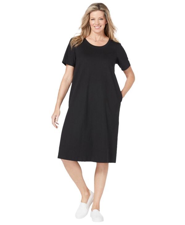 ウーマン ウィズイン レディース トップス ワンピース クルーネック プラスサイズ Tシャツ 半袖 Woman Within Womens Plusize Perfect ShortSleeve Cr