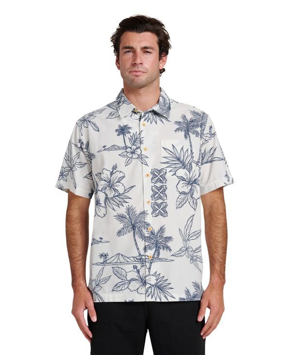 クイックシルバー ウォーター マン メンズ トップス シャツ Quiksilver Waterman Quiksilver Menscenic Drive Shirt WhiteBlue ホワイト