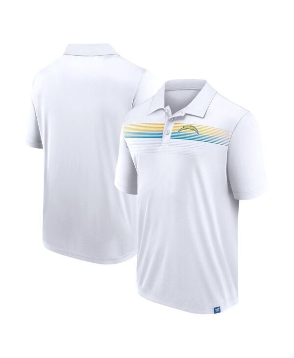 ファナティクス メンズ トップス ポロシャツ トール Fanatics Mens White Los Angeles Chargers Big Tall Sublimated Polo White ホ
