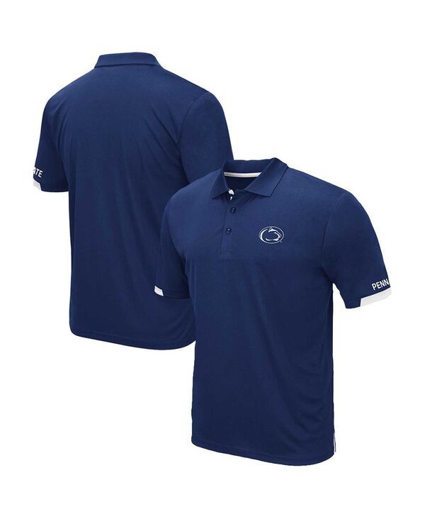 コロシアム メンズ トップス ポロシャツ トール Colosseumens Navy Penn State Nittany Lions Big and Tall Santry Polo Shirt N