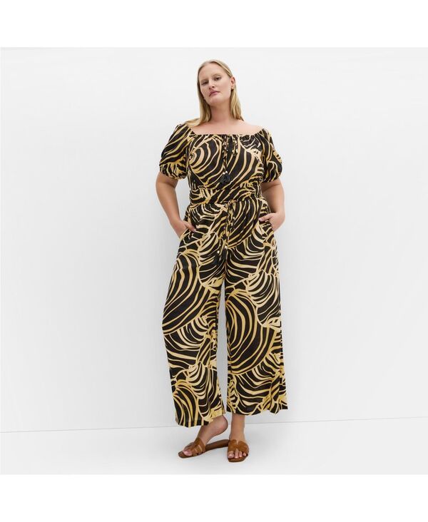 シティーシック レディース トップス ジャンプスーツ CITY CHIC Womens Erica Swirl Jumpsuit Sea swirl
