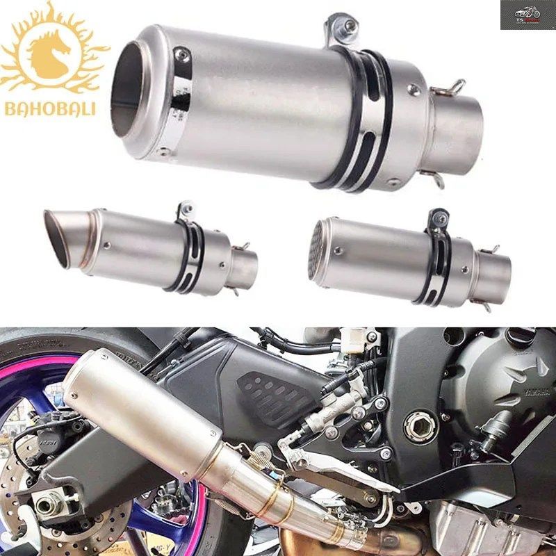 51MM 60MM オートバイ用エキゾーストパイプ R1 R3 R6 CBR300 CBR600 Z800 Z900 Z1000 S1000RR ER6N