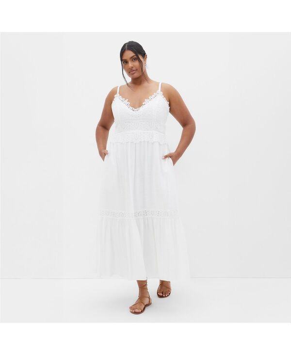 シティーシック レディース トップス ワンピース マキシワンピース マキシ CITY CHIC Womens Brielle Maxi Dress Ivory アイボリー