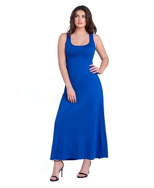 24 セブンコンフォート レディース トップス ワンピース スリムフィット A ライン マキシワンピース プチ ノースリーブ マキシ 24seven Comfort Apparel Petite Sl 11,146円