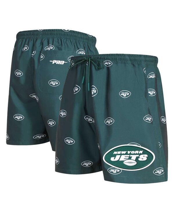 プロスタンダード メンズ ボトムス ハーフパンツ・ショーツ プリント ミニ ショートパンツ ロゴ Pro Standard Mens Green New York Jets Allover Print