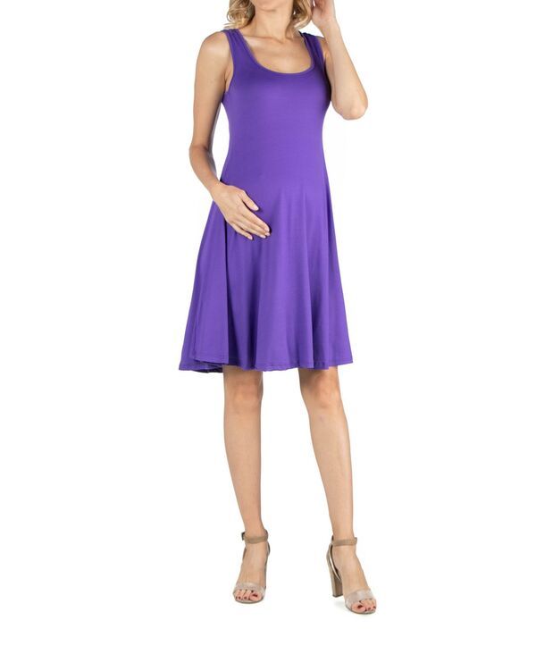 24 セブンコンフォート レディース トップス ワンピース スリムフィット A ライン マタニティ 24seven Comfort Apparel A Line Slim Fit and Flare 10,570円