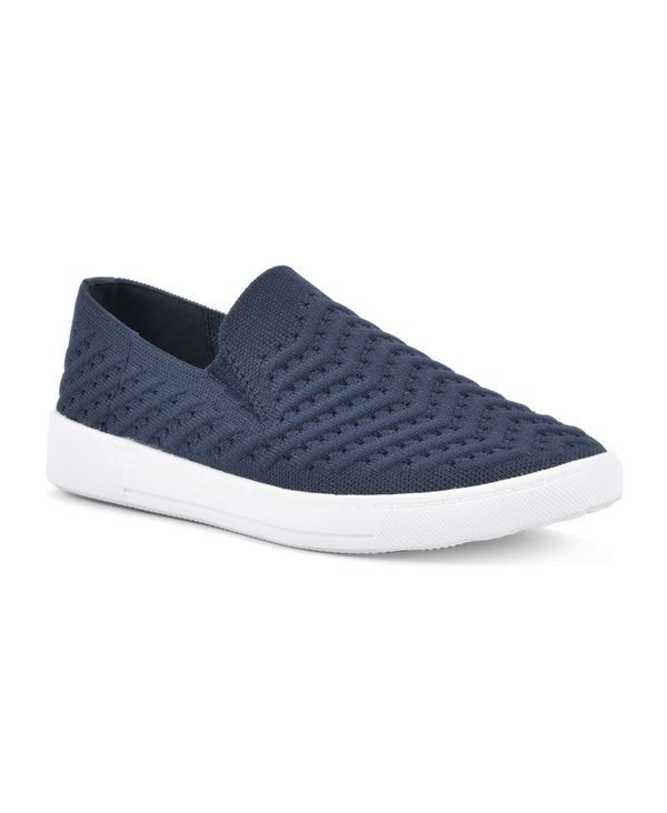 ホワイトマウンテン レディース シューズ スリッポン・ローファー スニーカー White Mountain Womens Courage Slip On Sneakers Navy Fabric ネイ