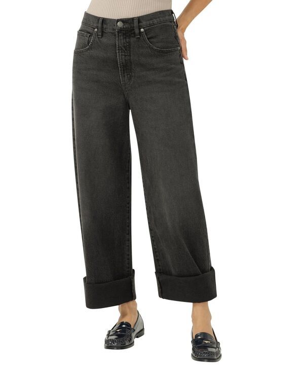 シルバー ジーンズ レディース ボトムス デニムパンツ ワイドレッグ Silver Jeans Co Womens Be Easy High Rise Wide Leg Crop Jeans Onyx 21,155円