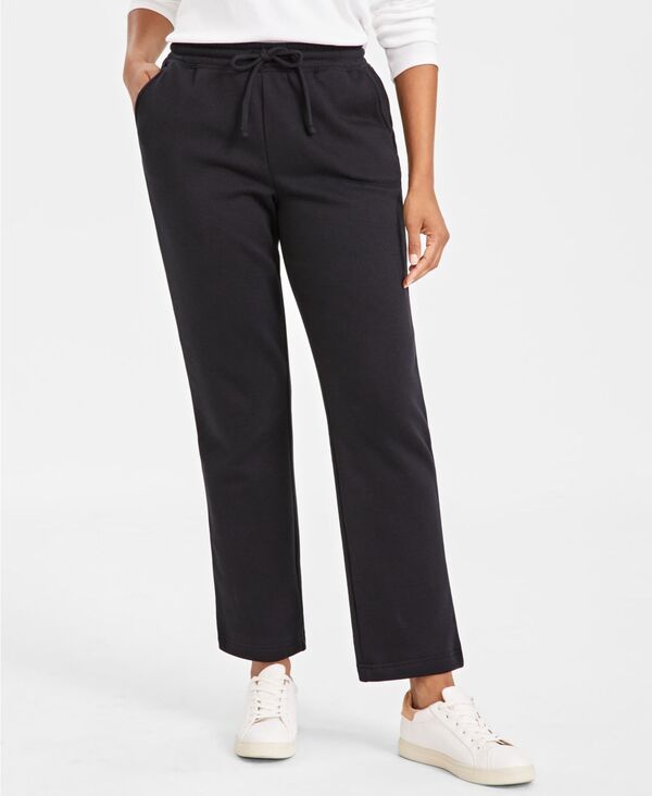 スタイルアンドコー レディース ボトムス カジュアルパンツ フリース Style Co Womens Mid Rise DrawstringWaist Fleece Pant XS4X Deep Bl