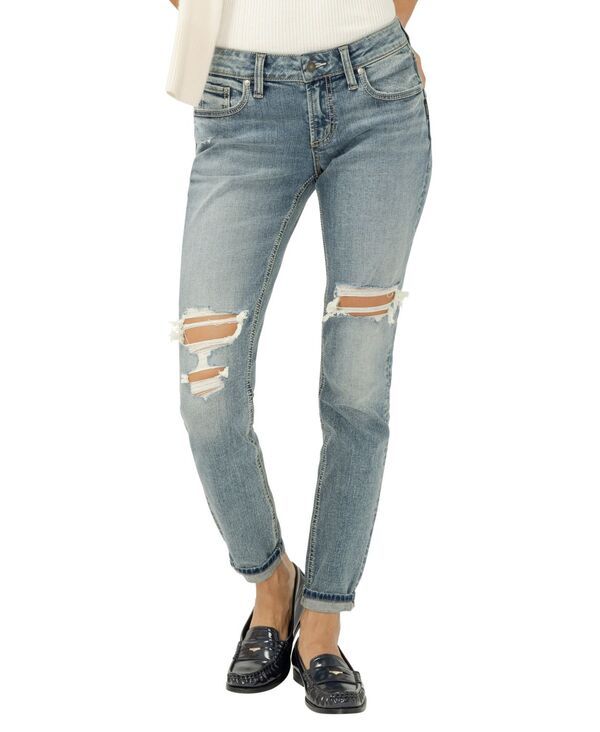 シルバー ジーンズ レディース ボトムス デニムパンツ Silver Jeans Co Womens Girlfriend Mid Rise Skinny Leg Jeans Camden