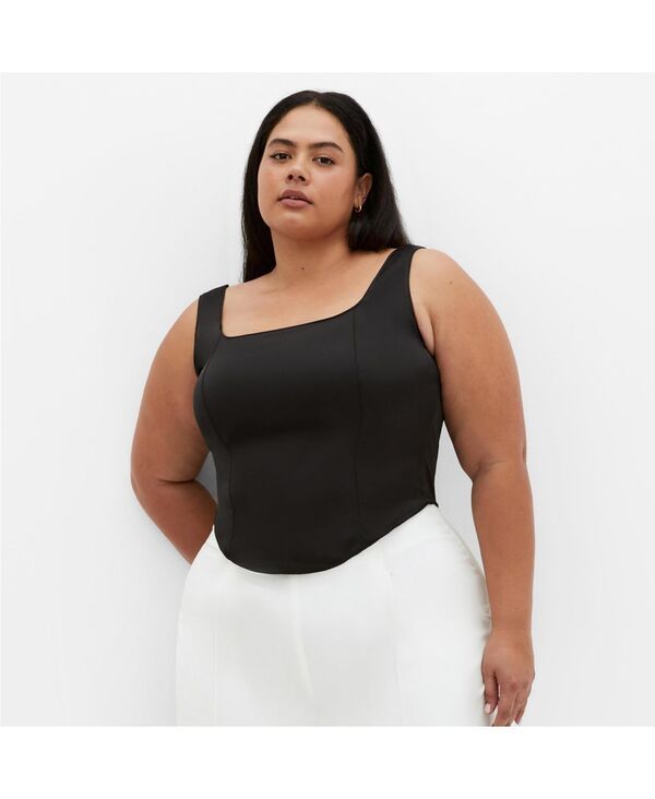 シティーシック レディース トップス シャツ プラスサイズ CITY CHIC Plus Size Star Gaze Corset Black ブラック 9,475円