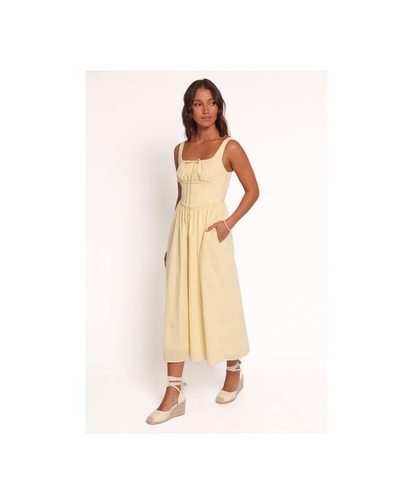 Petal and Pup レディース トップス ワンピース ミディワンピース ミディ Petal and Pup Womens Kinslee Midi Dress Coral Yellow gin