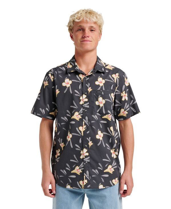 クイックシルバー メンズ トップス シャツ Quiksilver Mens Kaneohe Classic Short Sleeve Shirt Phantom 13,286円
