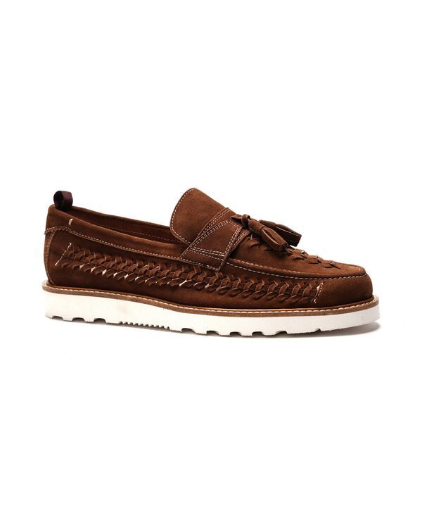 カルロスサンタナ メンズ シューズ スリッポン・ローファー Carlos by Carlosantana Mens Zenith Tasseloafers Dark brown suede ブラウン 27,170円
