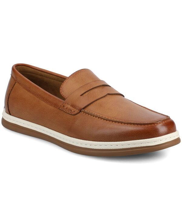 バンス メンズ シューズ スリッポン・ローファー Vance Co Mens Brantley Casual Flexible Penny Loafers Tan タン