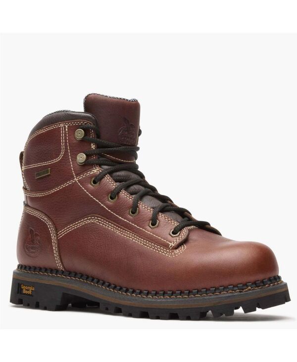 ジョージブーツ メンズ シューズ ブーツ・レインブーツ ヒール GEORGIA BOOT Mens AMP LT Logger Low Heel Waterproof Work Boot Brown 40,170円