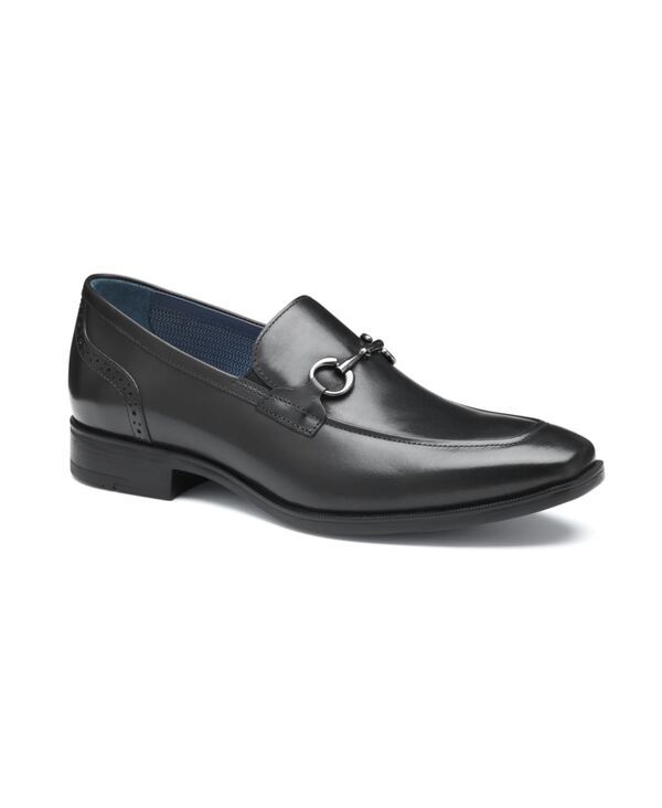 ジョンストンアンドマーフィー メンズ シューズ スリッポン・ローファー Johnston Murphy Mens Gibbons Bit Loafer Black full grain ブラック