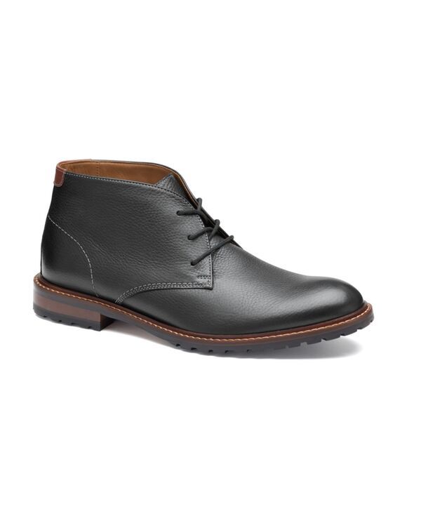 ジョンストンアンドマーフィー メンズ シューズ ブーツ・レインブーツ Johnston Murphy Mens Boswell Chukka Boots Black Full Grain ブラック