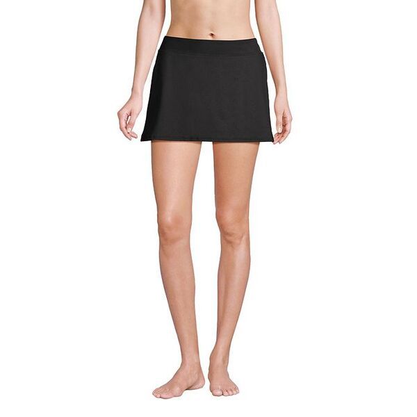 ランズエンド レディース 水着 ボトムスのみ スカート Lands End Womens Tummy Control Swim Skirt Swim Bottoms Black ブラック
