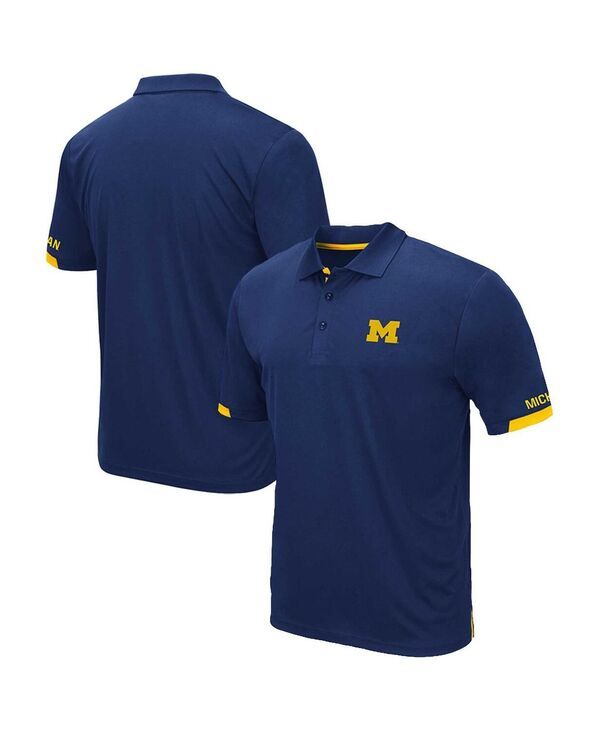 コロシアム メンズ トップス ポロシャツ トール シャツ Colosseum Mens Navy Michigan Wolverines Big and Tall Santry Polo Shirt
