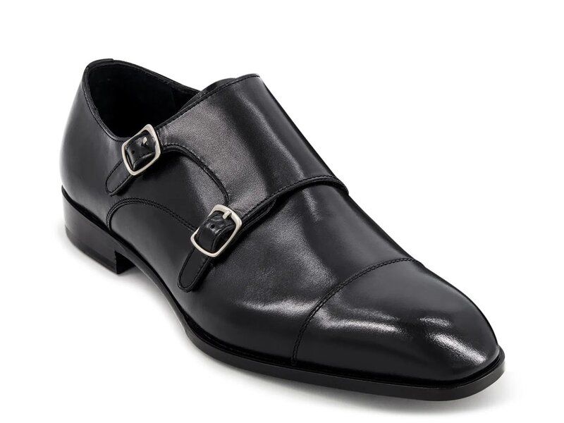 アンソニー ヴィア メンズ シューズ スリッポン・ローファー モンクストラップ モンク Anthony Veer Bexley Monk Strap SlipOn Black ブラック