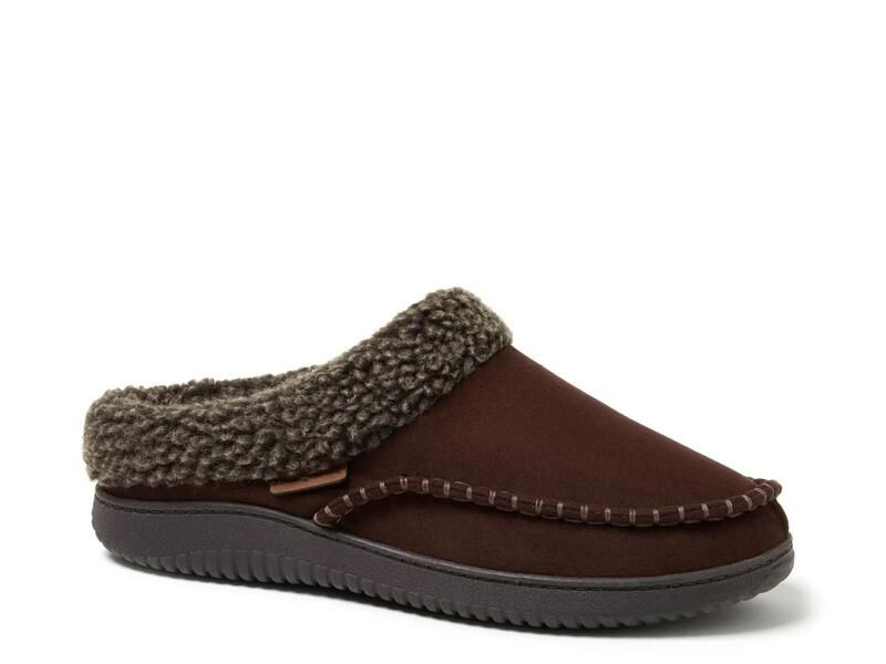 ディアフォームズ メンズ シューズ サンダル Dearfoams Marshall Berber Cuff Clog Slipper Light Brown ブラウン