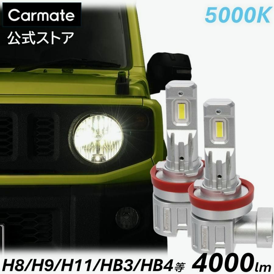 【送料無料】カーメイト（CARMATE） 車 LED ヘッドライト H8 H9 H11 H16 HB3 HB4 HIR2 3年間保証 新車検基準クリア BW5082 GIGA LEDヘッドバルブ C4000 5000K 4000lm コード:46464