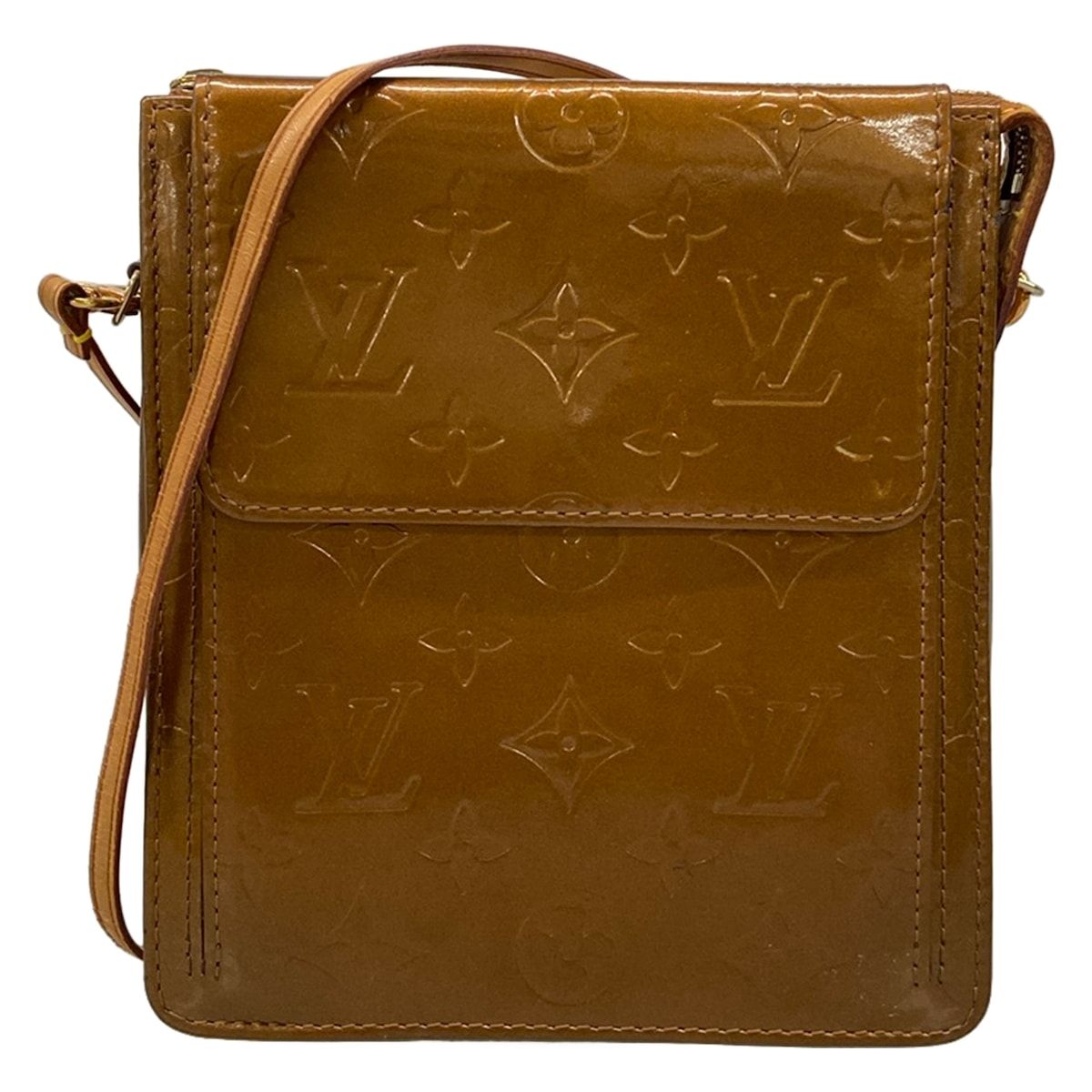 LOUIS VUITTON(ルイヴィトン) ショルダーバッグ モノグラムヴェルニ モット M91138 ブロンズ レザー
