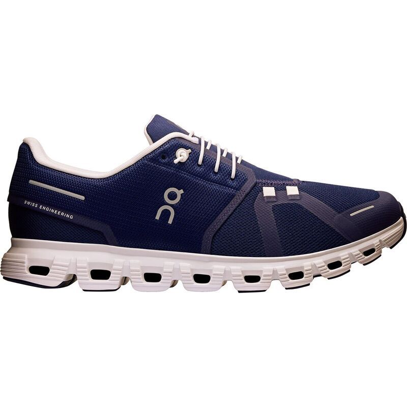 [Free Shipping] On Mens Sneaker Shoe Cloud 6 Shoe Mens MidnightWhite