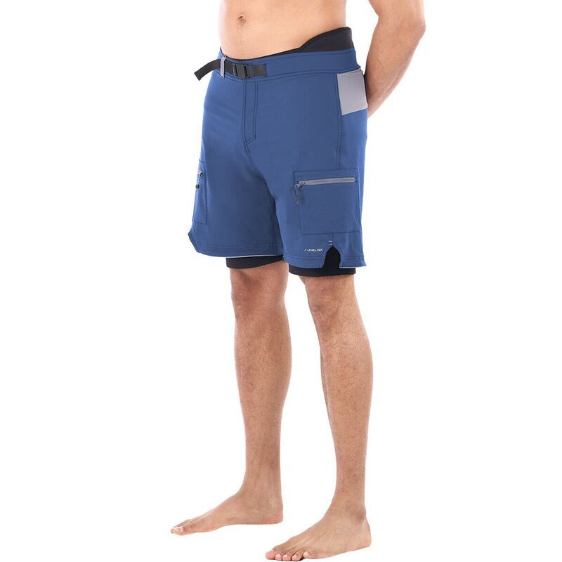 レベルシックス メンズ ボトムス カジュアルパンツ Level Six Pro Guide Paddle Pants Mens Deep Blue ブルー
