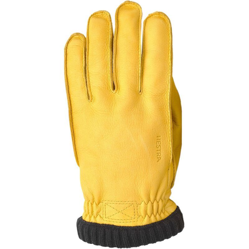 ヘストラ メンズ アクセサリー 手袋 リブ Hestra Deerskin Primaloft Ribbed Glove Mens Natural Yellow イエロー