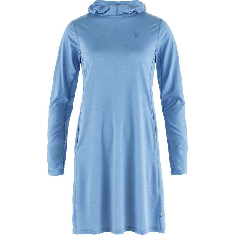フェールラーベン レディース トップス ワンピース パーカー Fjallraven Abisko Sun Hoodie Dress Womens Ultramarine