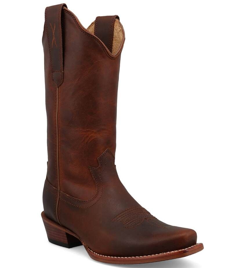 ツイステッドエックス レディース シューズ ブーツ・レインブーツ レザー Twisted X Womens 12 Tech X Leather Western Boots Rust Brown ラスト