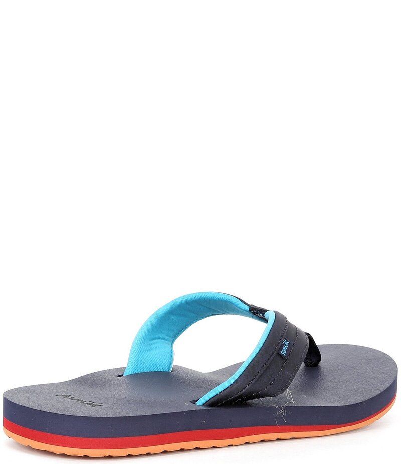 サヌーク メンズ シューズ サンダル Sanuk Mens Ziggy St FlipFlops Navy Bright Multi ネイビー 14,026円