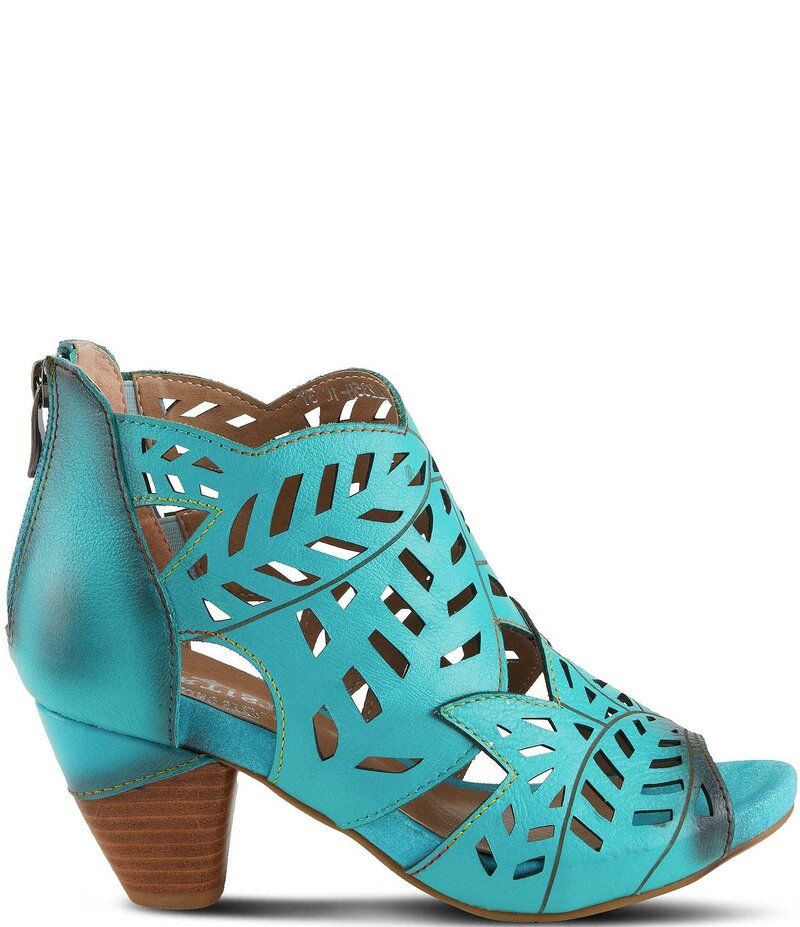ラリティステ レディース シューズ ブーツ・レインブーツ レザー LARTISTE Icon Leather Shooties Turquoise ターコイズ