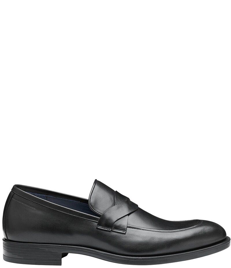 ジョンストンアンドマーフィー メンズ シューズ スリッポン・ローファー レザー ローファー Johnston Murphy Collection Mens Flynch Leather Braided