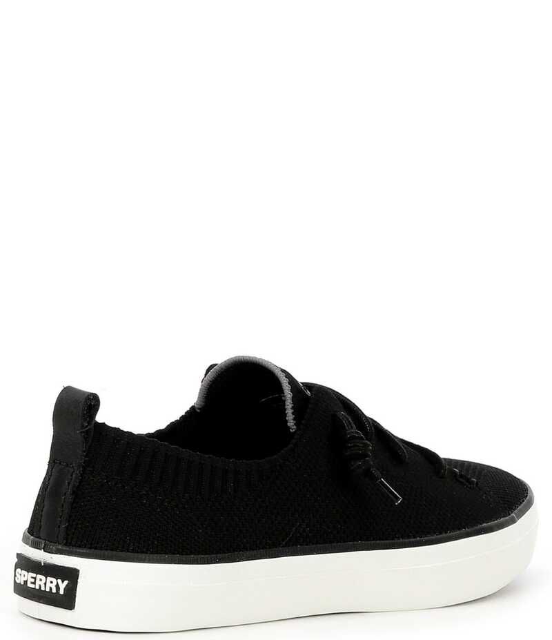 スペリー レディース ボトムス カジュアルパンツ スニーカー ニット Sperry Womens Crest Vibe Knit Sneakers Black ブラック