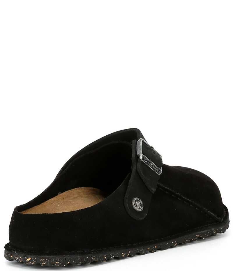 ビルケンシュトック メンズ シューズ スリッポン・ローファー スエード Birkenstock Mens Lutry 365 Suede Slip On Clogs Black ブラック