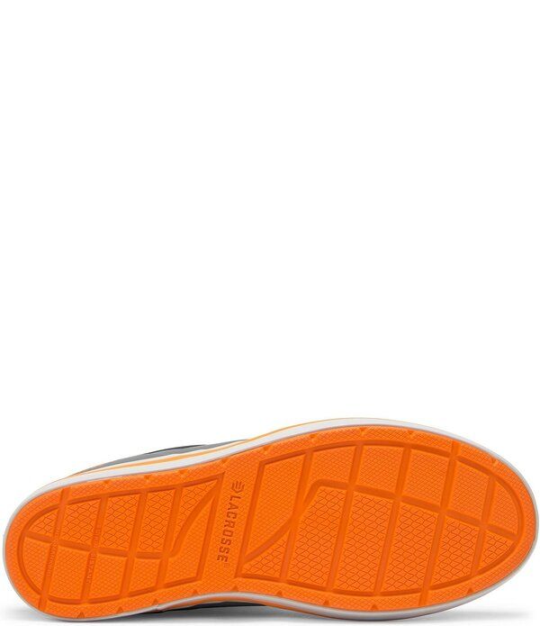 ラクロス メンズ シューズ ブーツ・レインブーツ LaCrosse Mens Alpha Waterproof 6 Deck Boots GreyOrange グレー